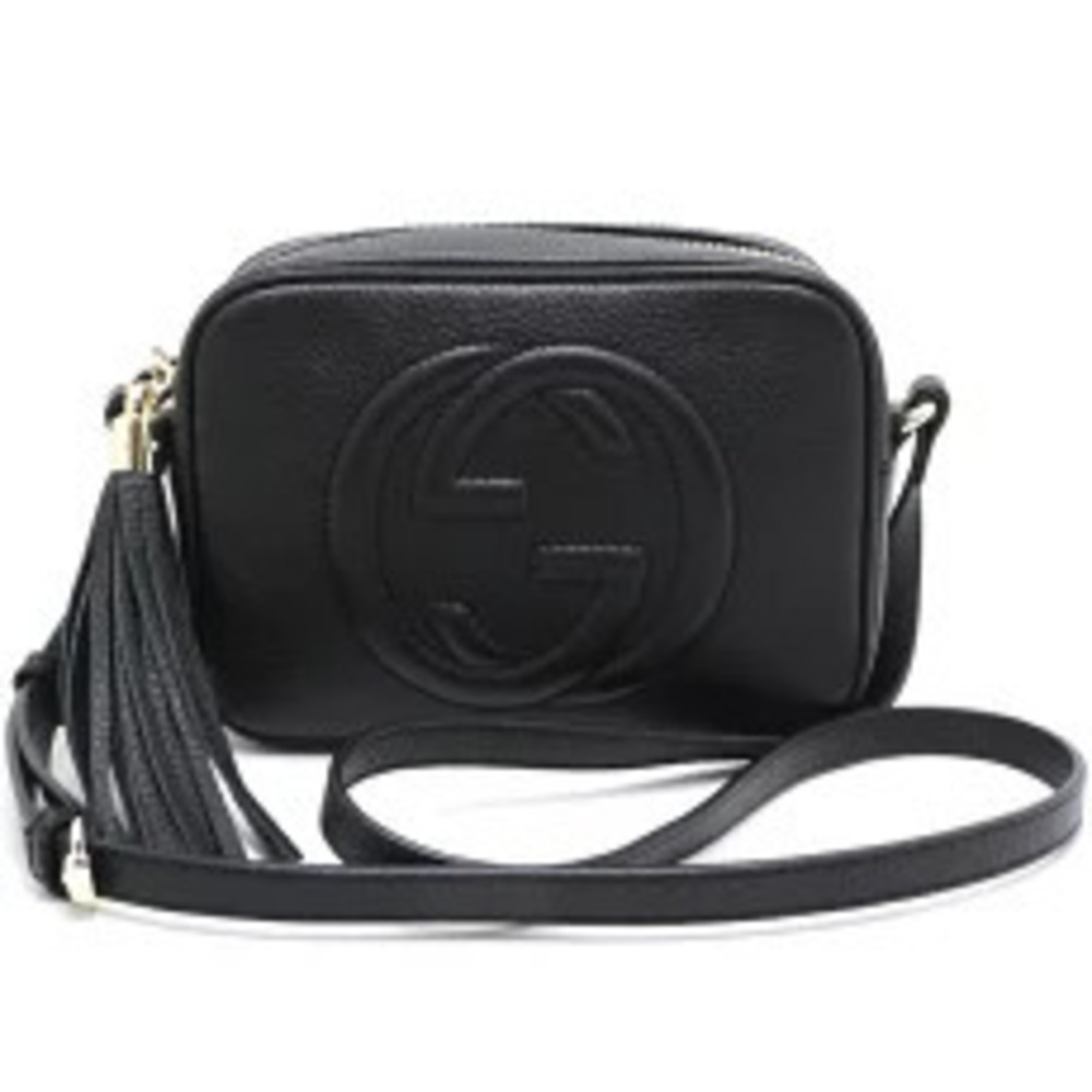 Gucci Soho Disco Shoulder Bag Leather Black